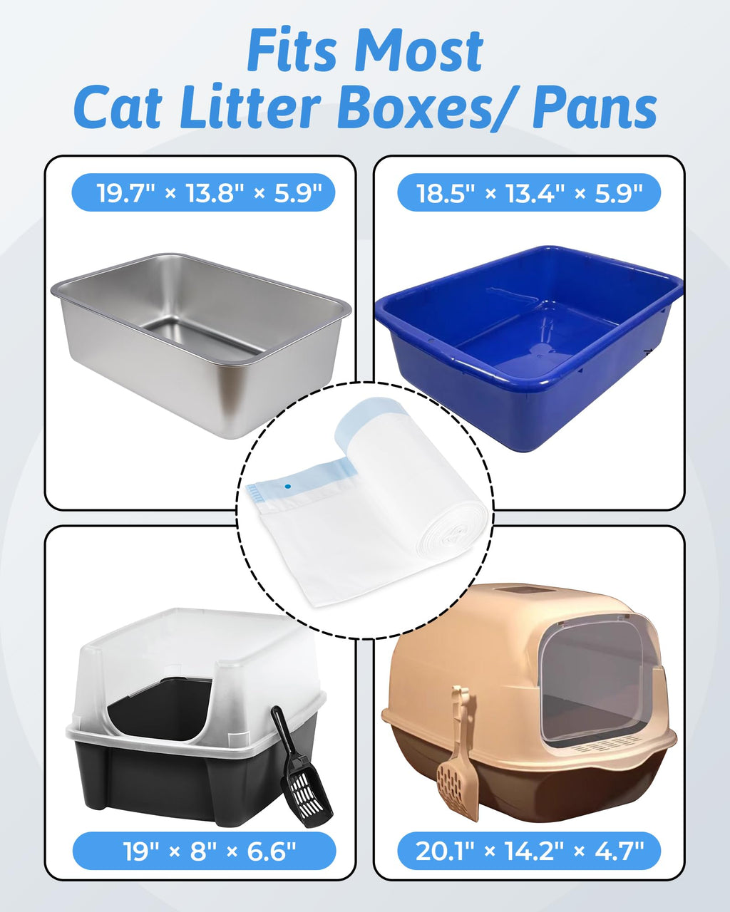 36" x 18" Heavy-Duty Cat Litter Box Liners R325773