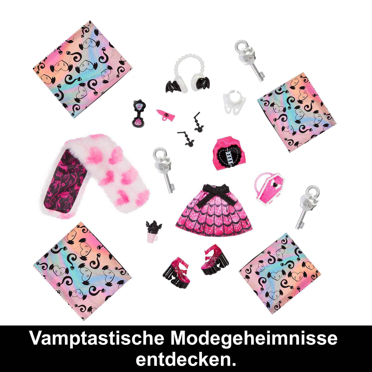 Doll and Fashion Set with 19+ Surprises W8522