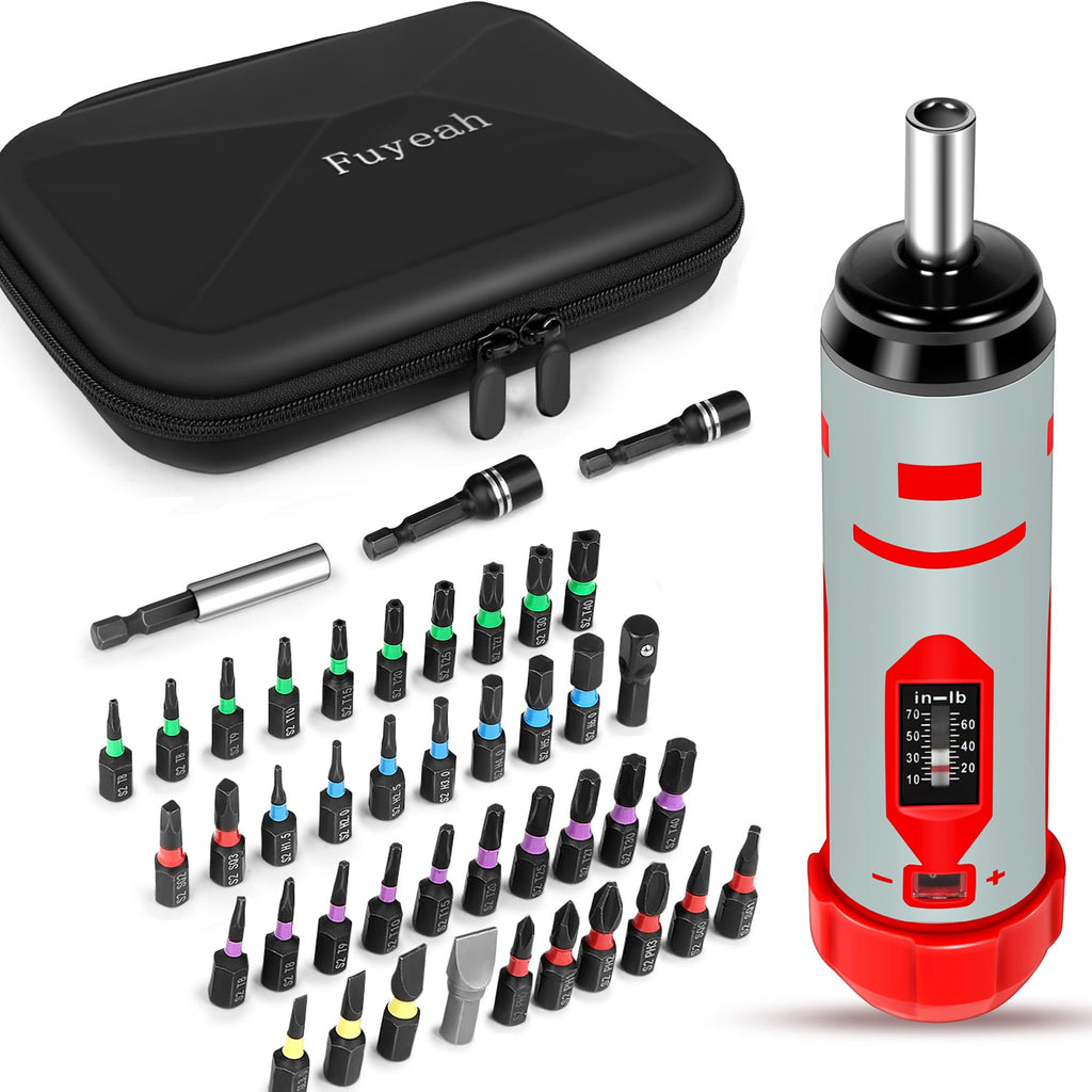 Torque Screwdriver Set 7.91 N·m 1/4" Drive with 40 S2 Bits D910