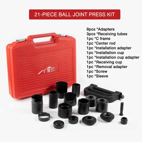 21-Piece Ball Joint Press Kit with C-Frame D51485