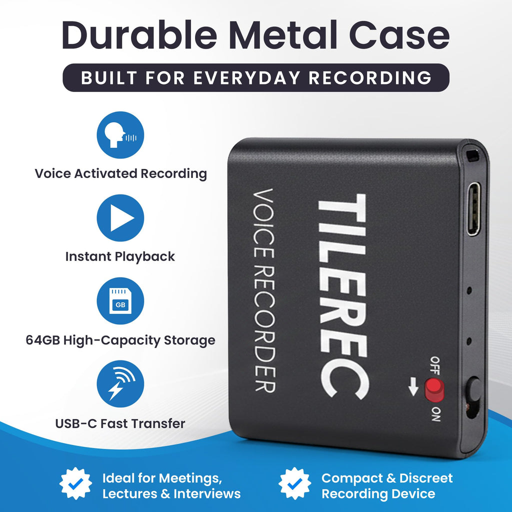 64GB USB-C Metal Body Digital Audio Recorder B934069