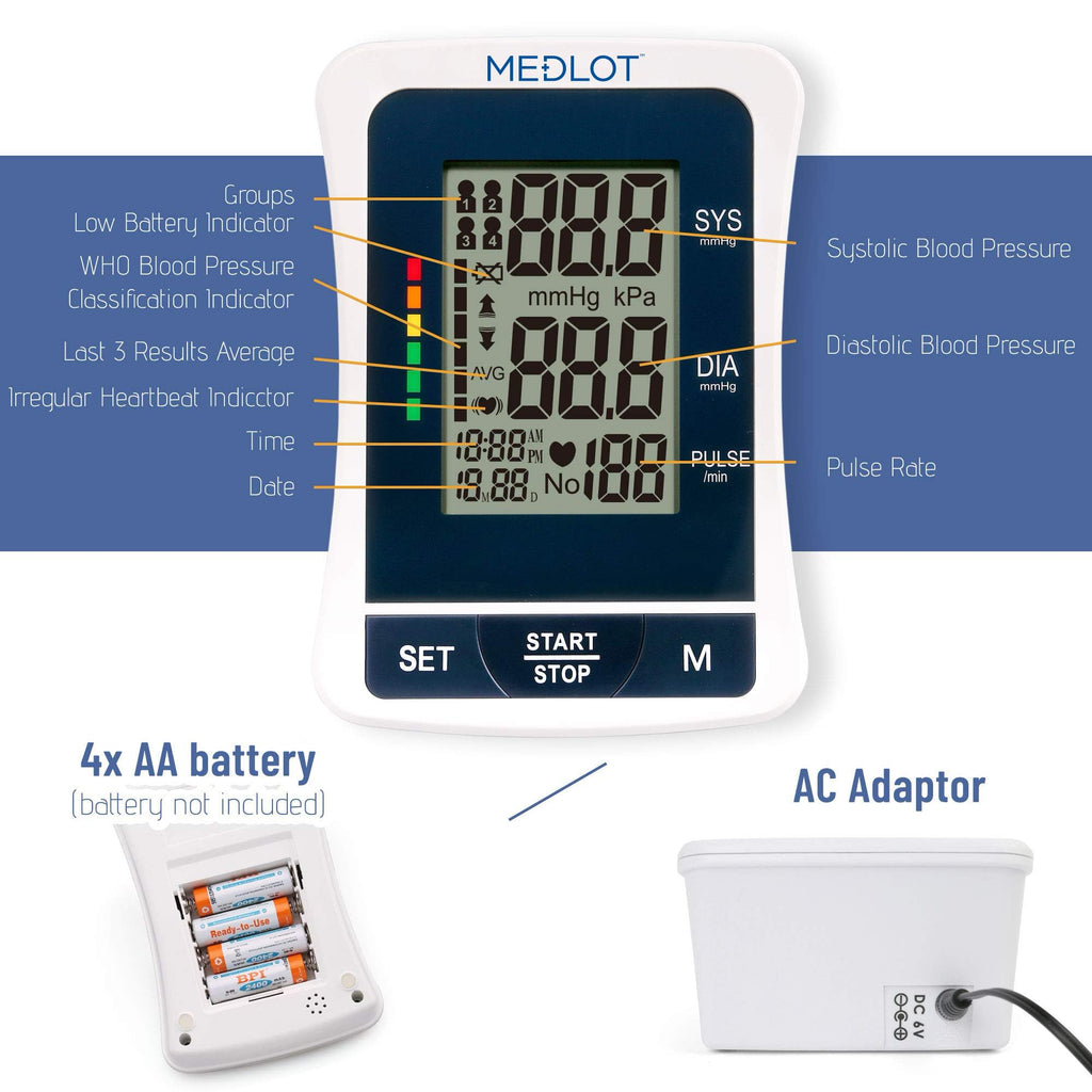 Automatic Upper Arm Blood Pressure Monitor with Large Cuff J838