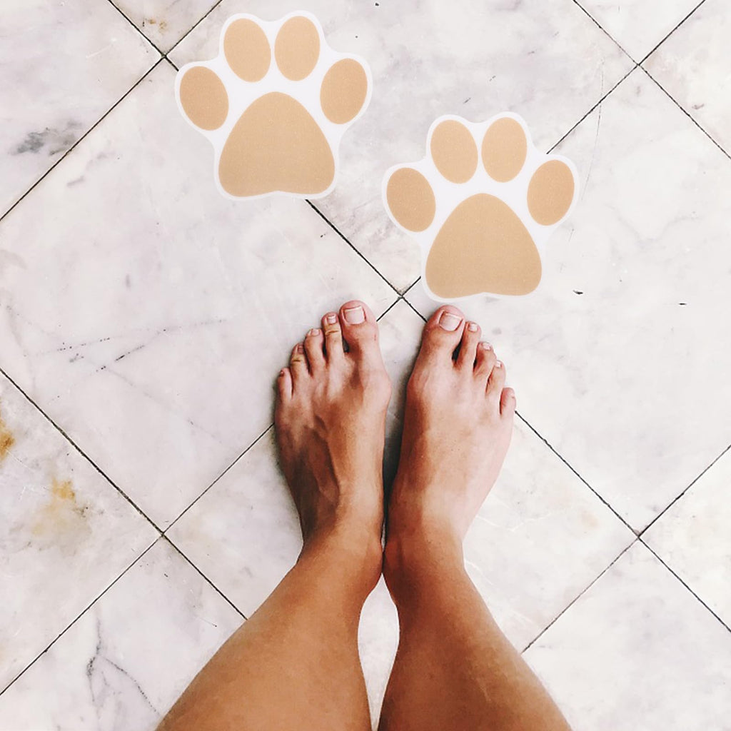 Dog Paw Bathtub Stickers PEVA Anti Slip Decal O98873