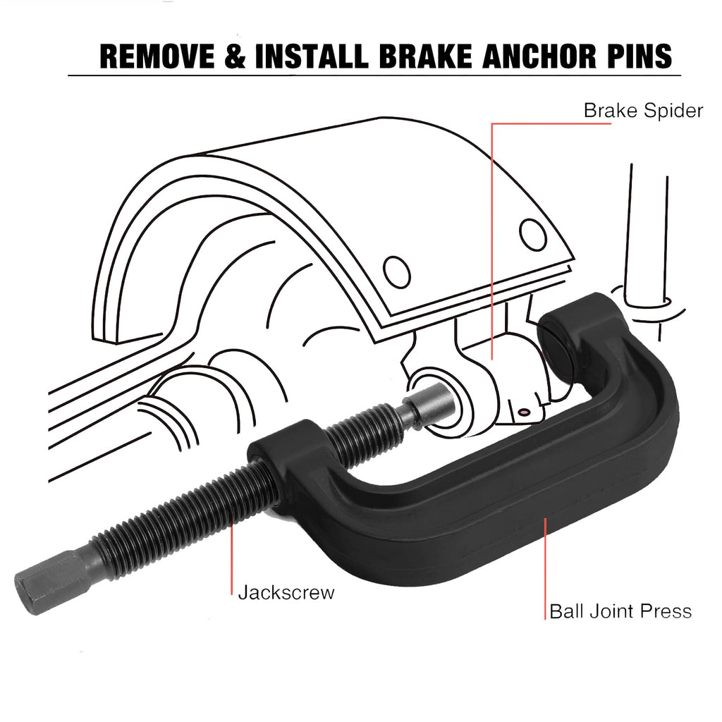 21-Piece Ball Joint Press Kit with C-Frame D51485