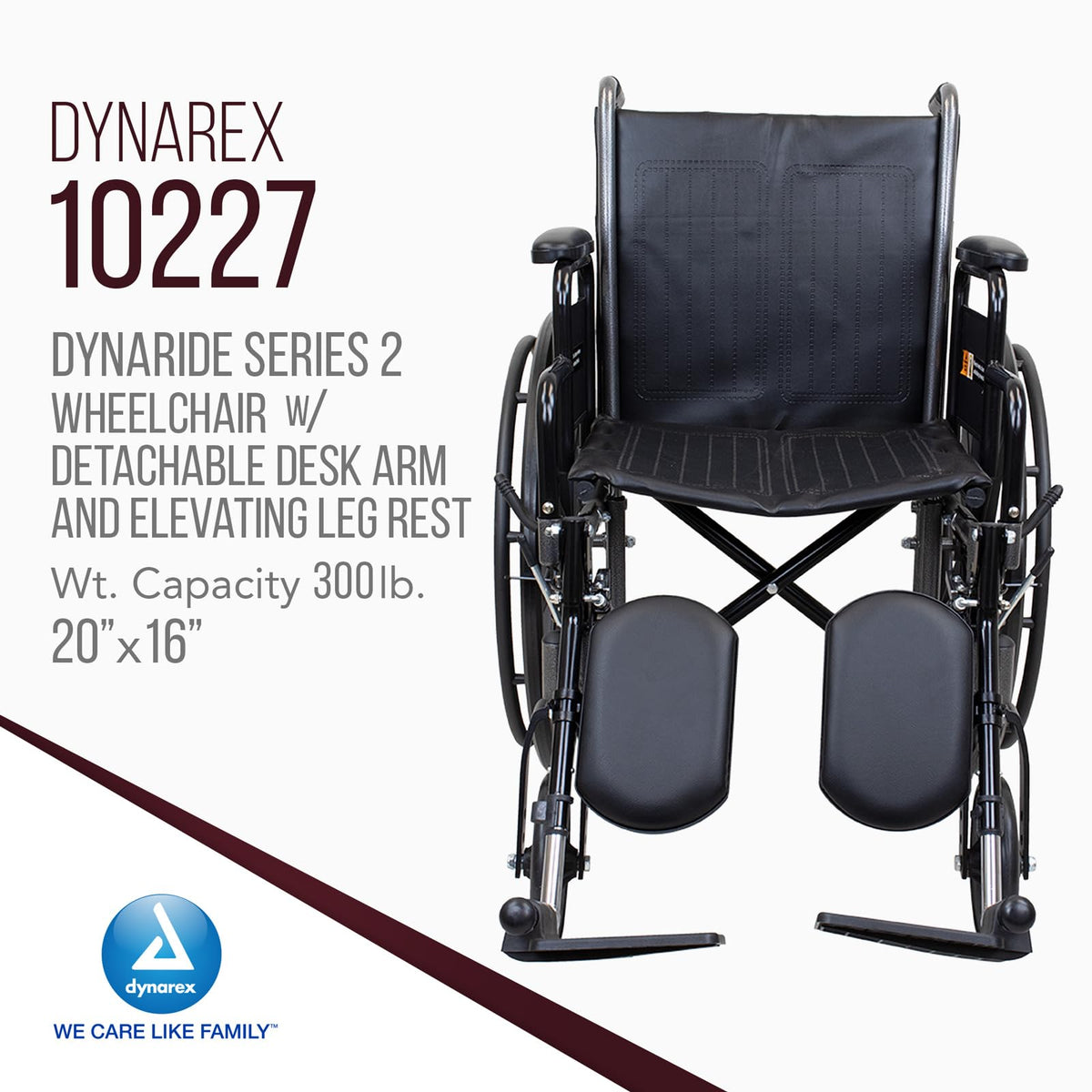 Silver Wheelchair with Detachable Desk Arms & Elevating Leg Rests W33188