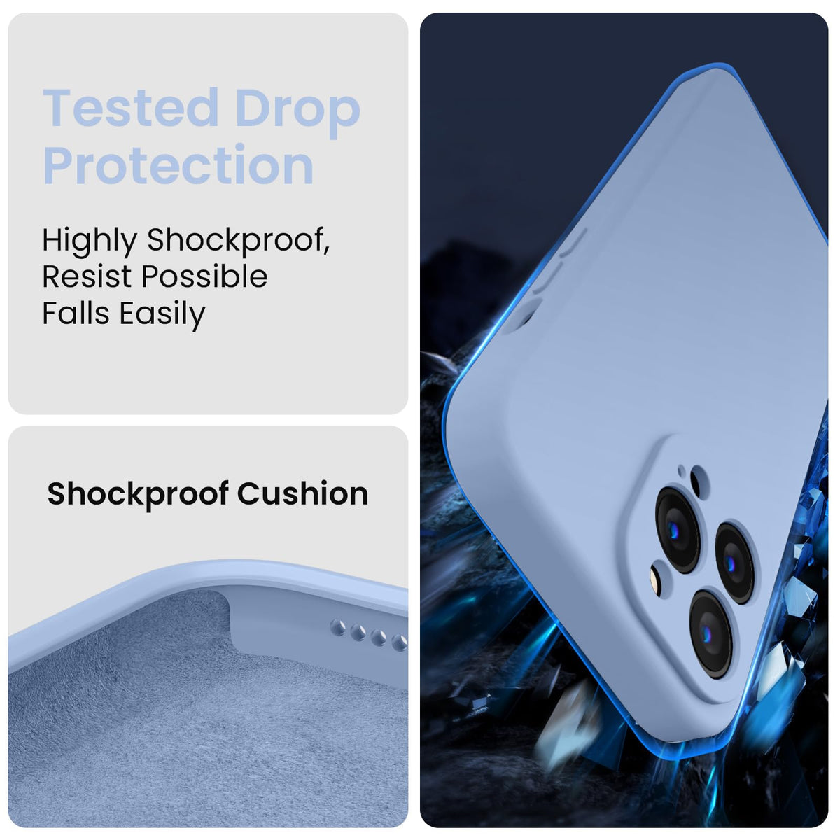 Light Blue iPhone 13 Pro Max Case N6833