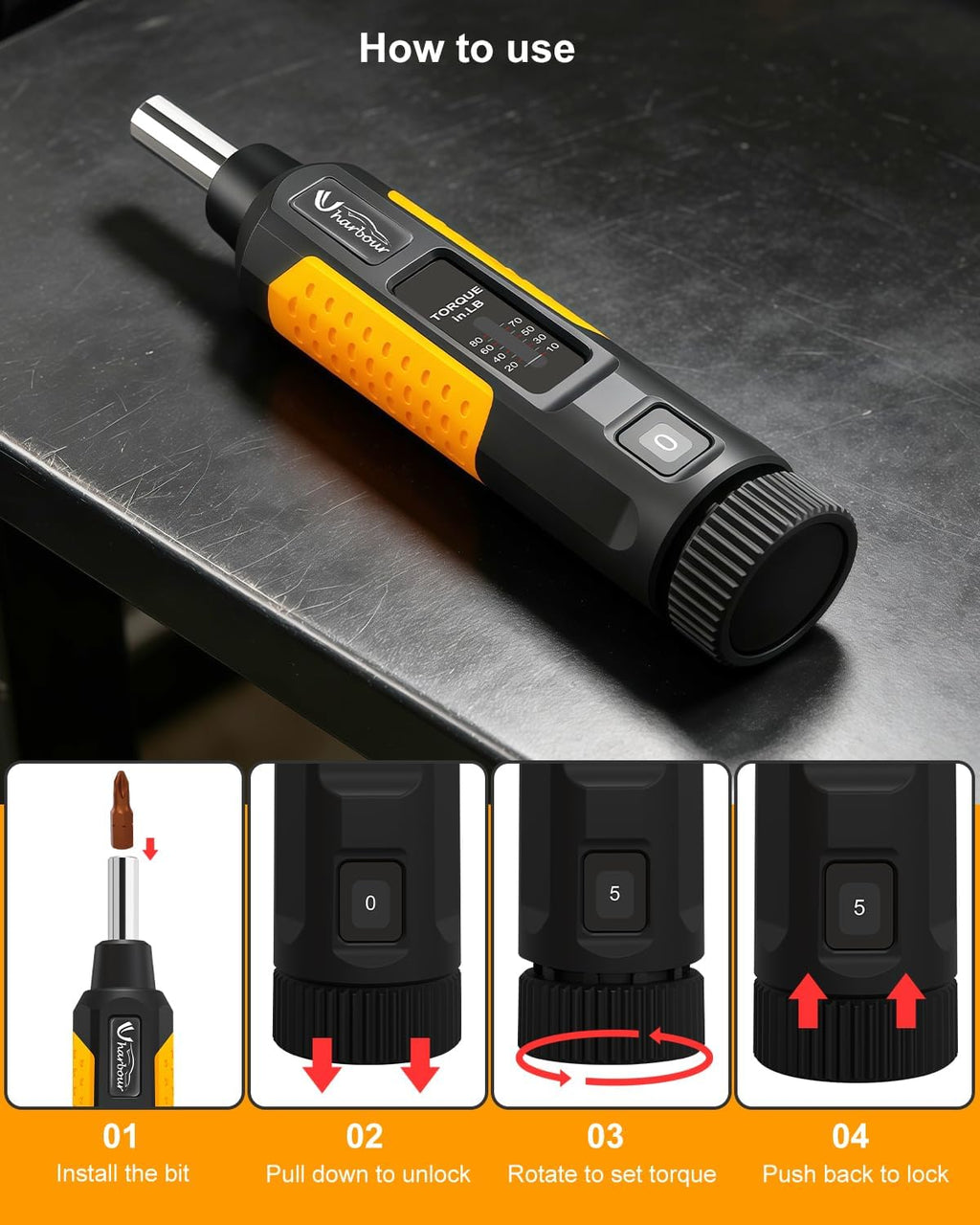 10-80 in.lb Torque Screwdriver Set J836978