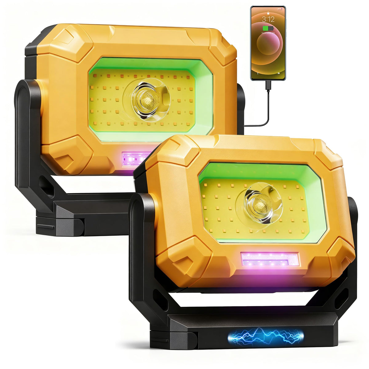 2 Pack 1500LM COB LED Work Light Q445