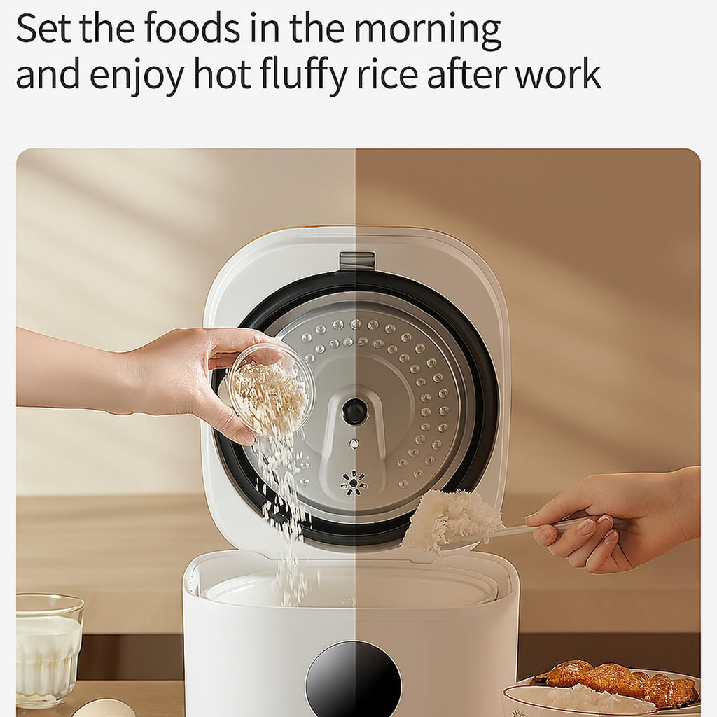 Low Sugar 3L Ceramic Rice Cooker with Steamer Basket T212