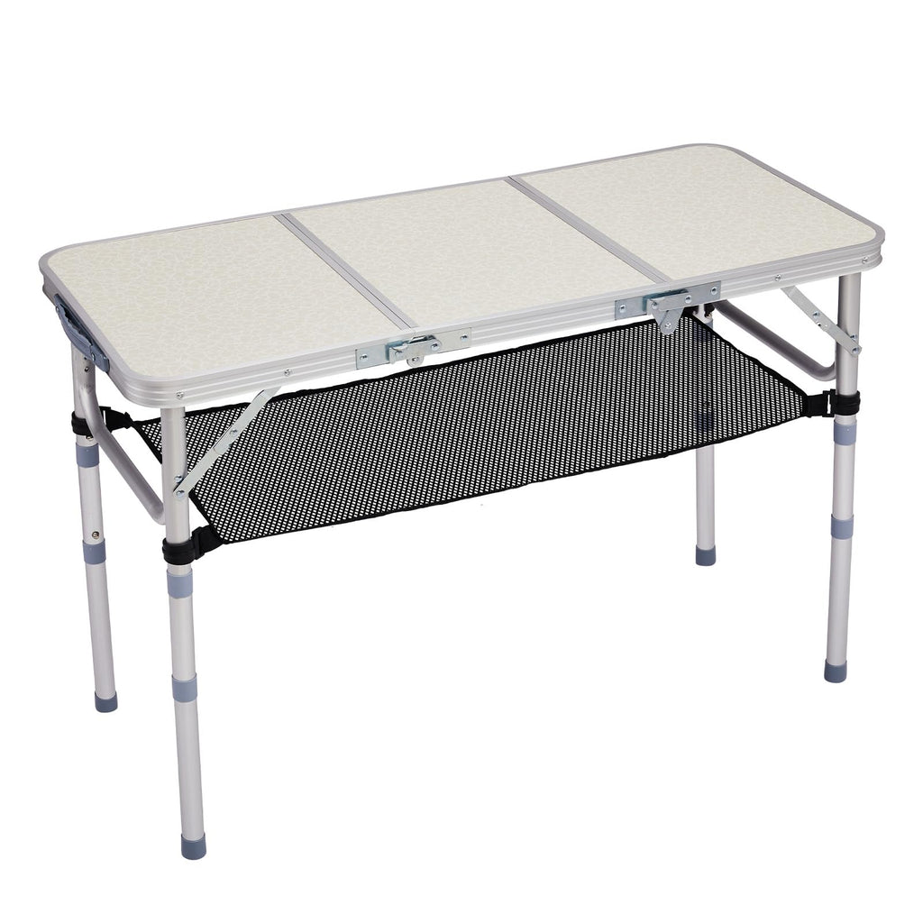 3ft Adjustable Height Aluminum Folding Camping Table U717883