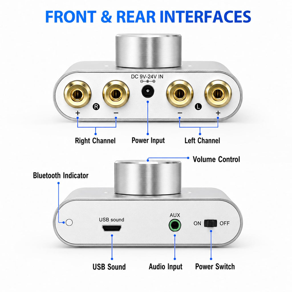 Bluetooth 5.0 Mini Power Amplifier Q807