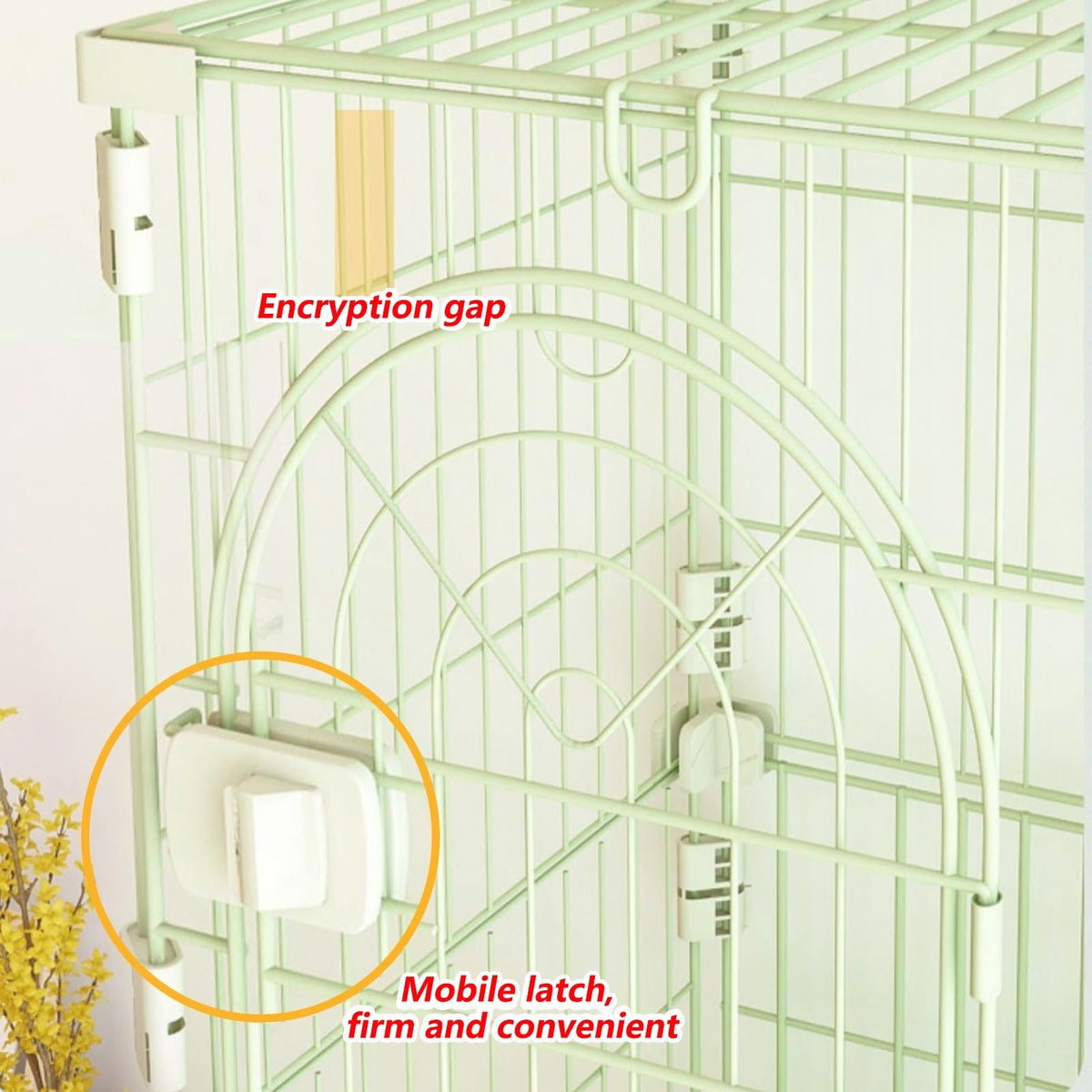 3/4-Tier Wire Cat Cage Playpen Kennel with Hammock and 3 Platforms L16375
