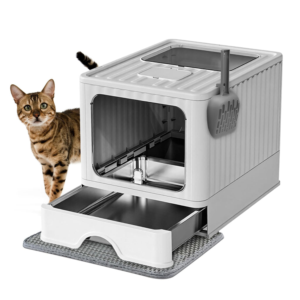 Stainless Steel Cat Litter Box With Lid M91927