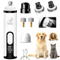 Silent Cordless Dog Nail Grinder with 3 Adjustable Speeds F7537