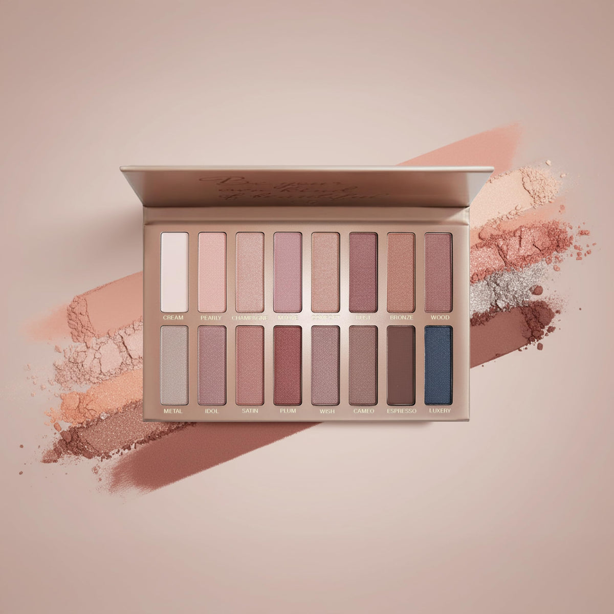 16 Soft Nude Shimmer & Matte Eyeshadow Palette M7779