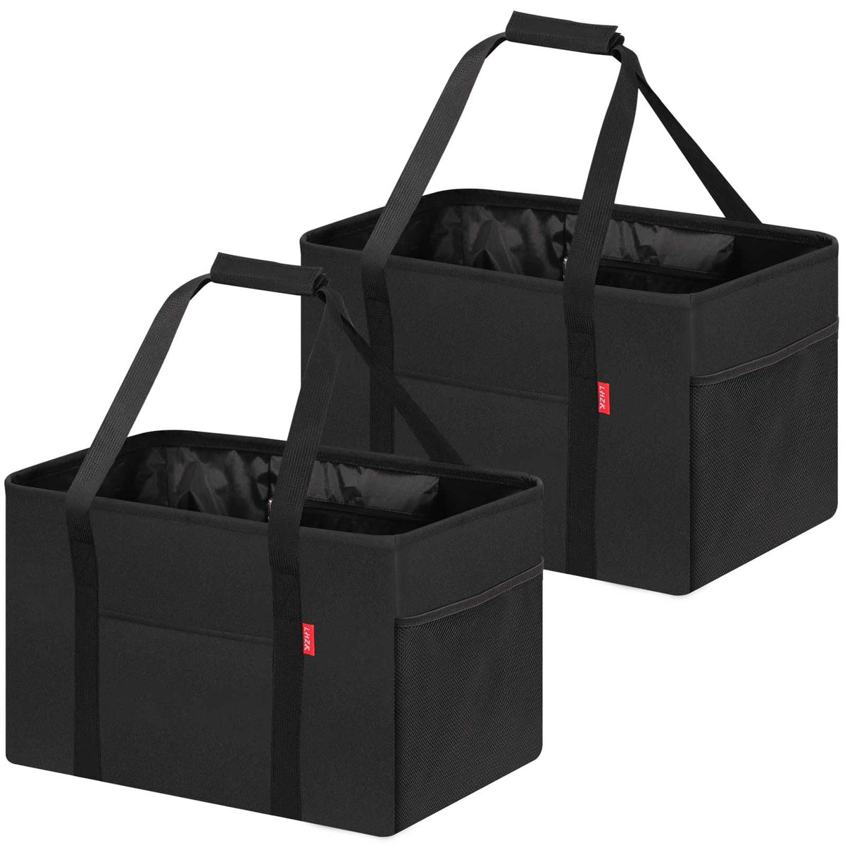 2 Pack Large Utility Tote Bag with Metal Wire Frame W862670