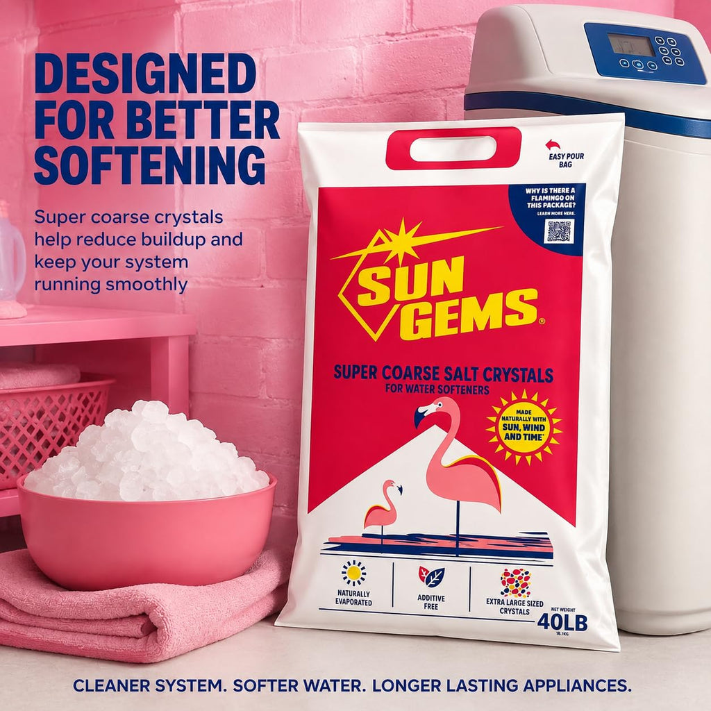 Super Coarse Water Softener Salt Crystals 40 lb V464732
