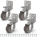 1" Swivel Plate Casters, 4 Pcs J16469
