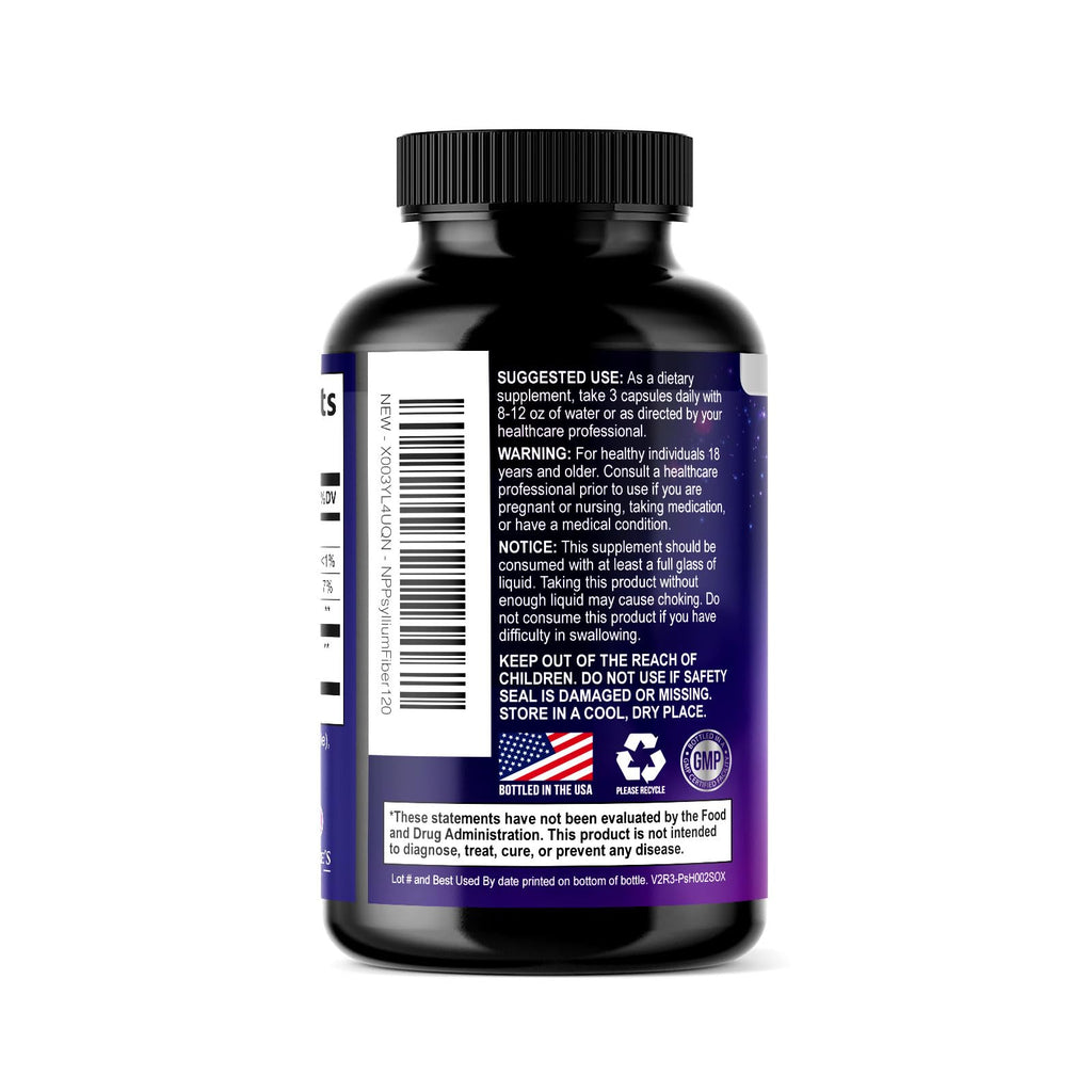 Psyllium Husk Capsules 2000mg 120 Capsules M3609