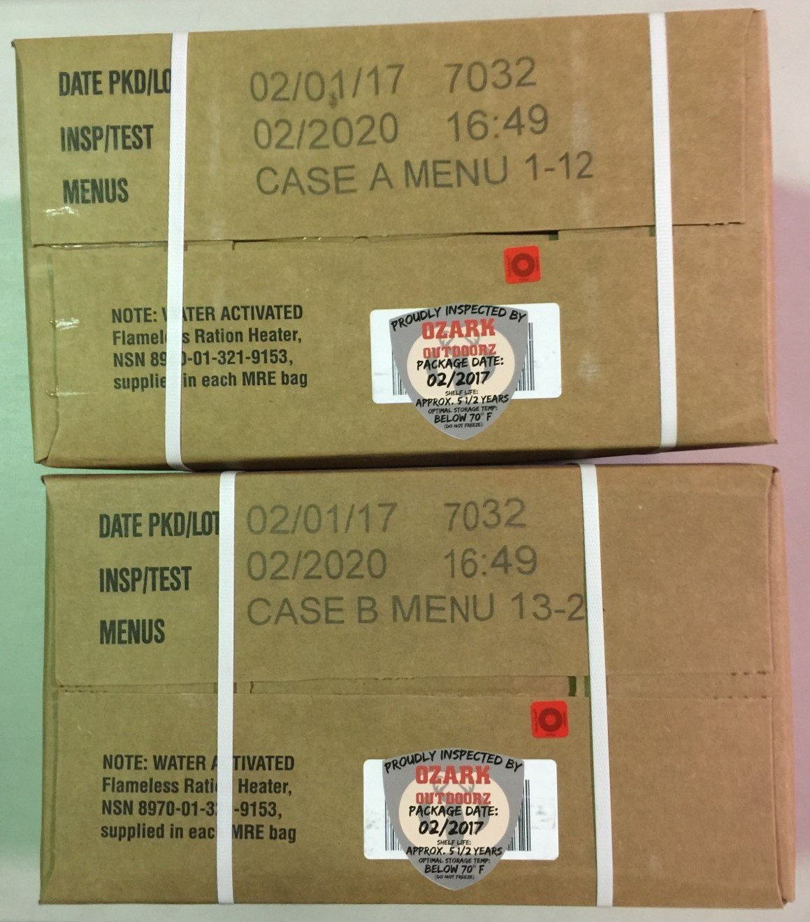 24 Meals Military Surplus Meal Ready to Eat T371