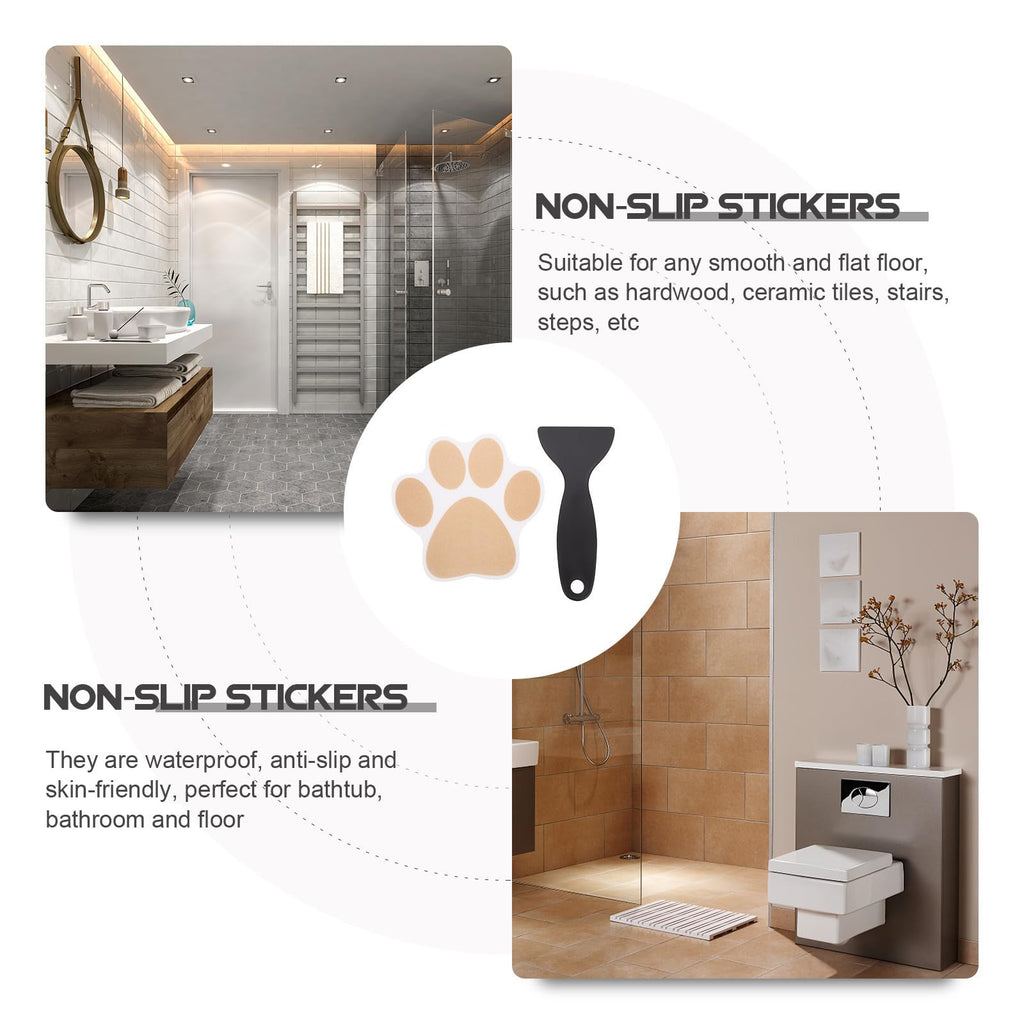 Dog Paw Bathtub Stickers PEVA Anti Slip Decal O98873