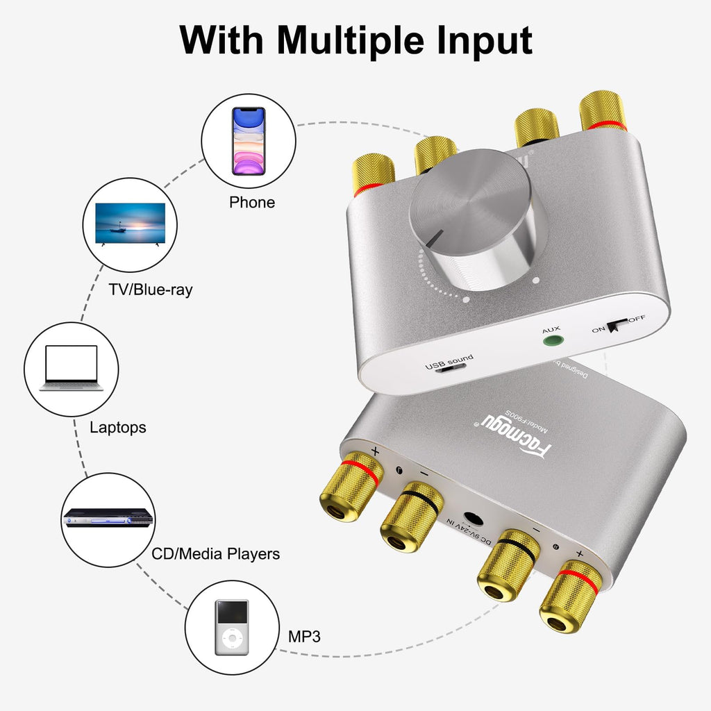 Bluetooth 5.0 Mini Power Amplifier Q807