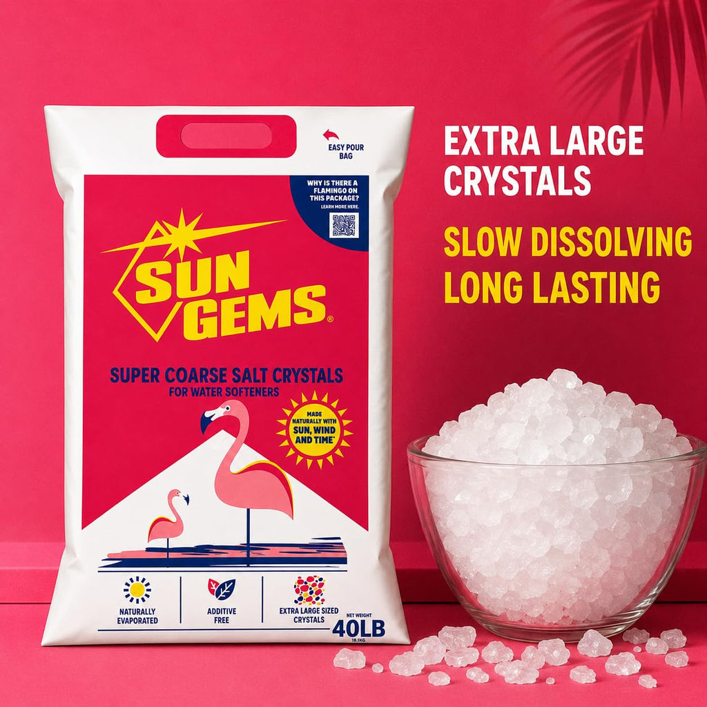 Super Coarse Water Softener Salt Crystals 40 lb V464732