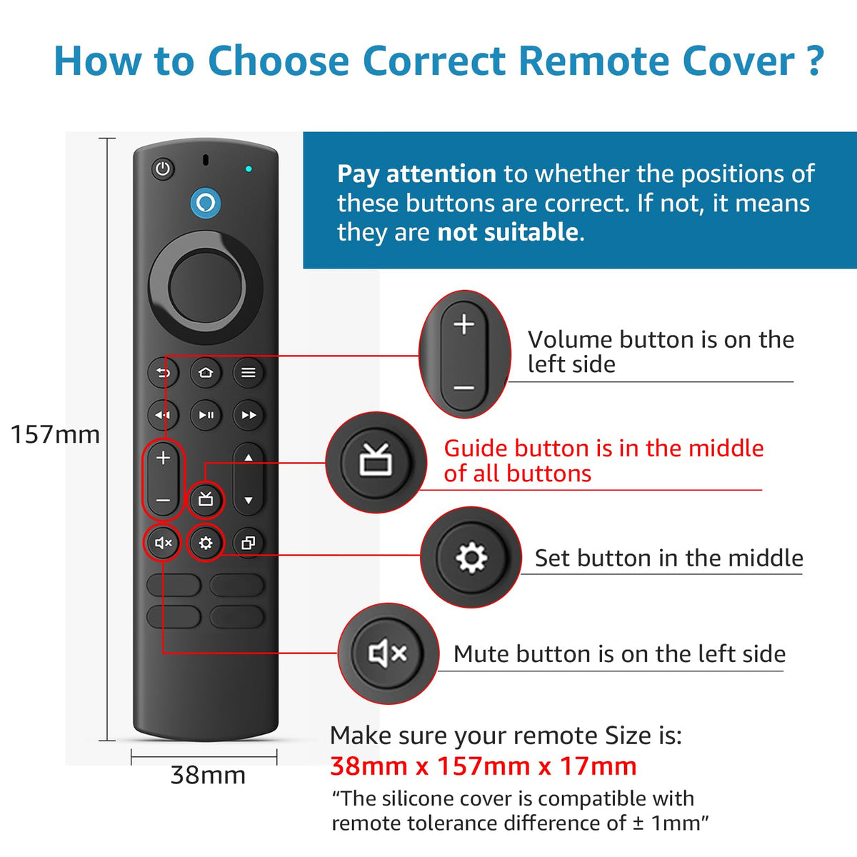 Silicone Remote Cover Glow in The Dark with Lanyard U37485