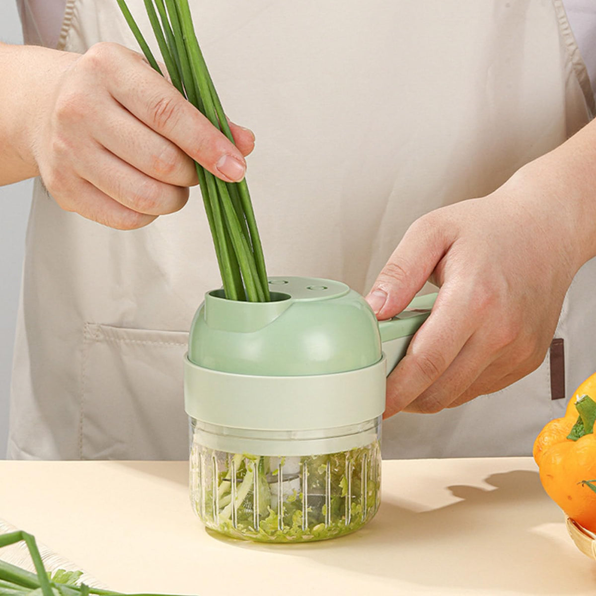 4 in 1 Handheld Electric Vegetable Cutter Set X202