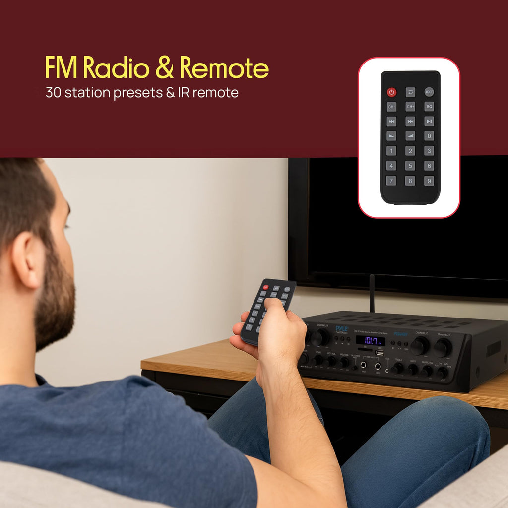 4-Channel Audio Amplifier with Bluetooth M2324