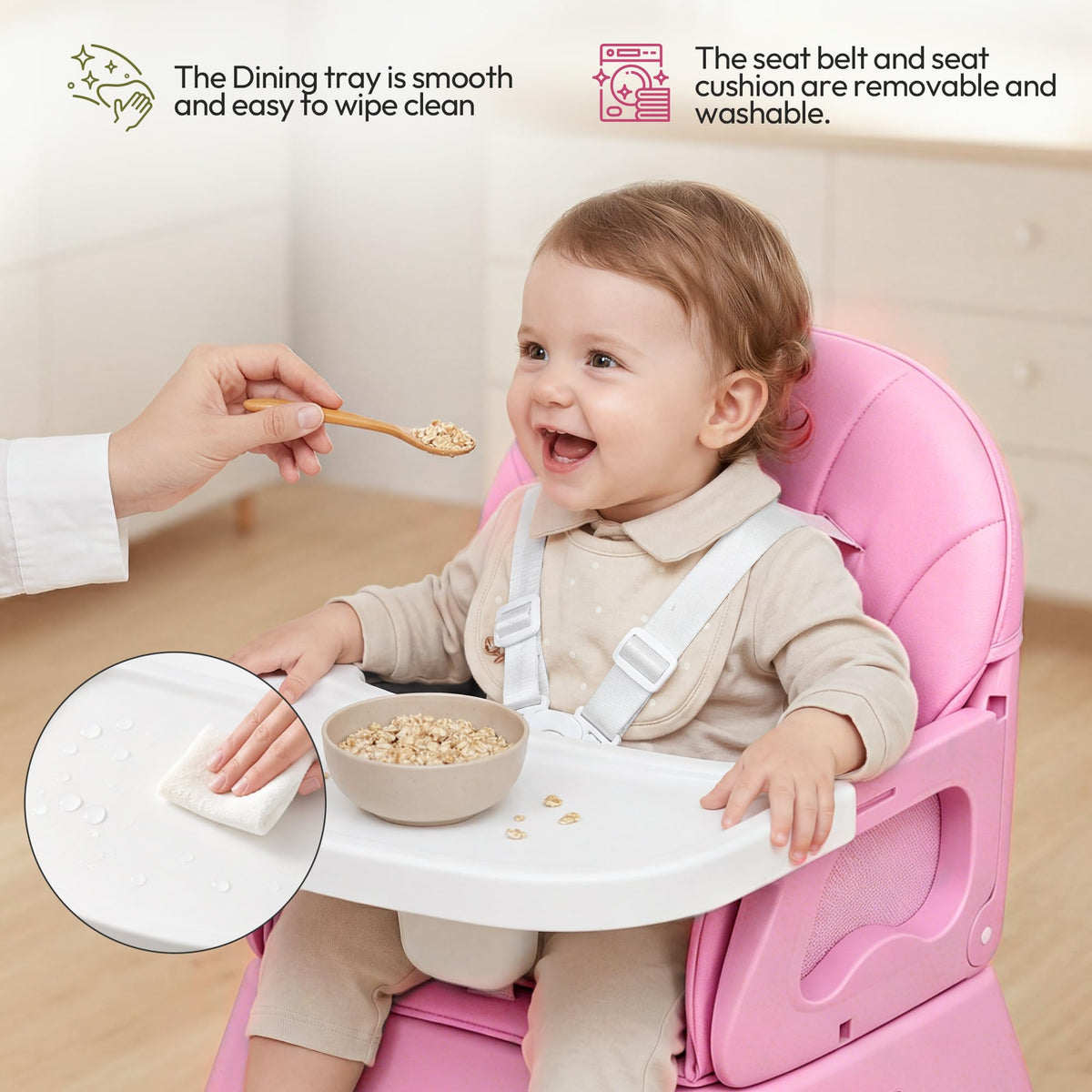 5 in 1 Foldable Baby High Chair E669