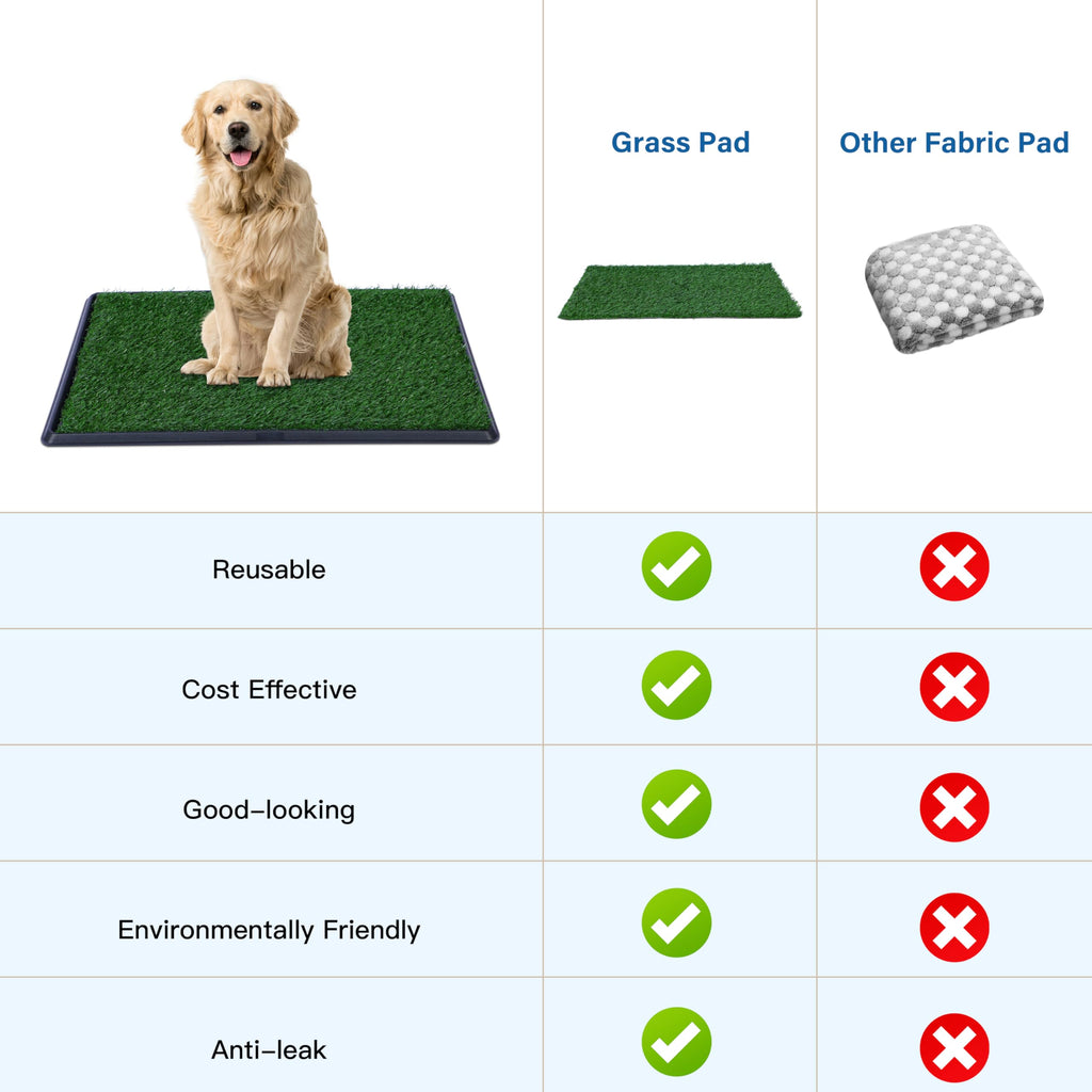 20"x25" Artificial Grass Dog Potty Pad with Tray Z945125