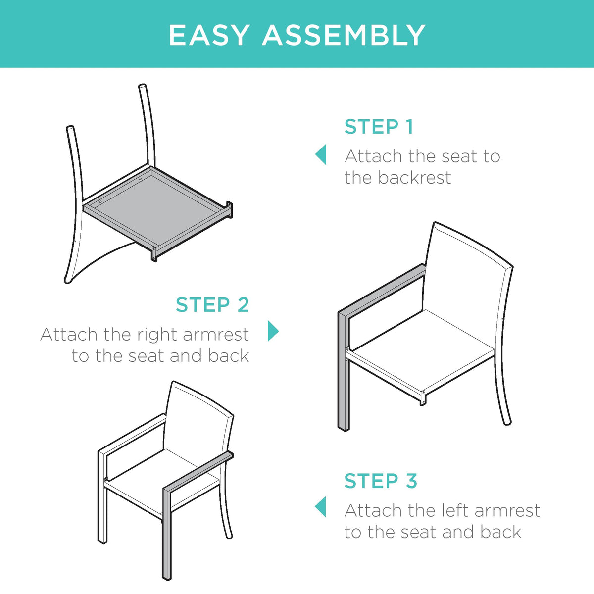 Set of 2 Stackable Outdoor Wicker Dining Chairs N494