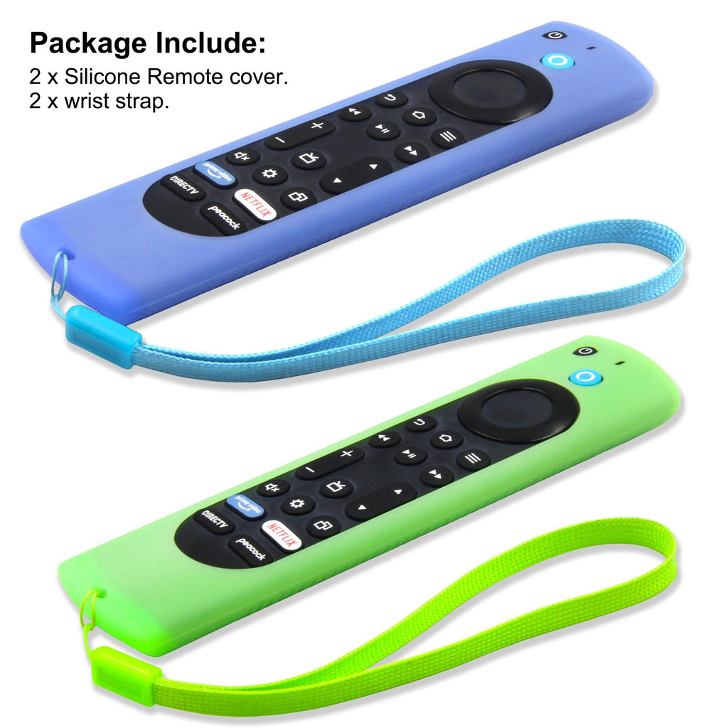 Silicone Remote Case 2pcs Nightglow Green and Blue S24675