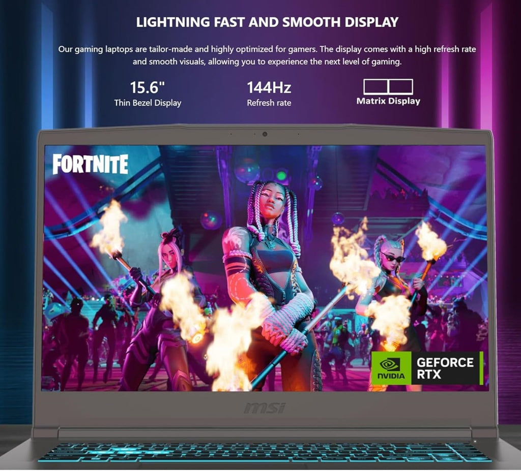 15.6" FHD Intel Core i5 Gaming Laptop RTX 3050 16GB RAM 1TB SSD Gray C37941