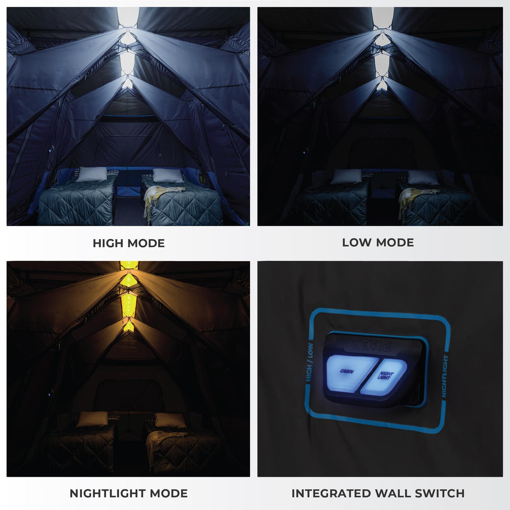 Instant Cabin Tents with LED Lights U928556