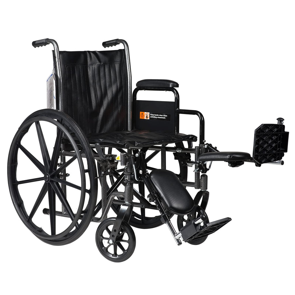 Silver Wheelchair with Detachable Desk Arms & Elevating Leg Rests W33188