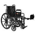 Silver Wheelchair with Detachable Desk Arms & Elevating Leg Rests W33188