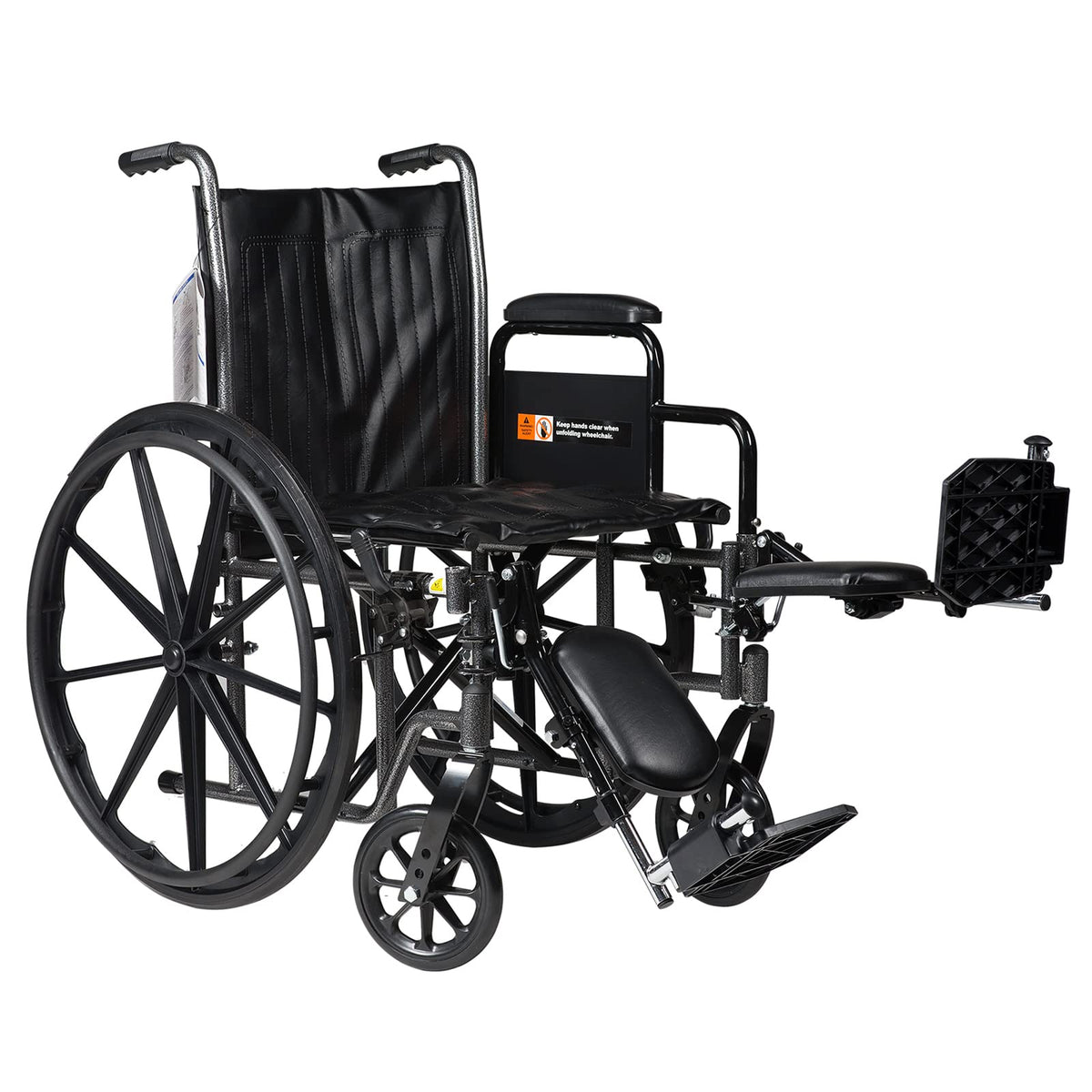 Silver Wheelchair with Detachable Desk Arms & Elevating Leg Rests W33188