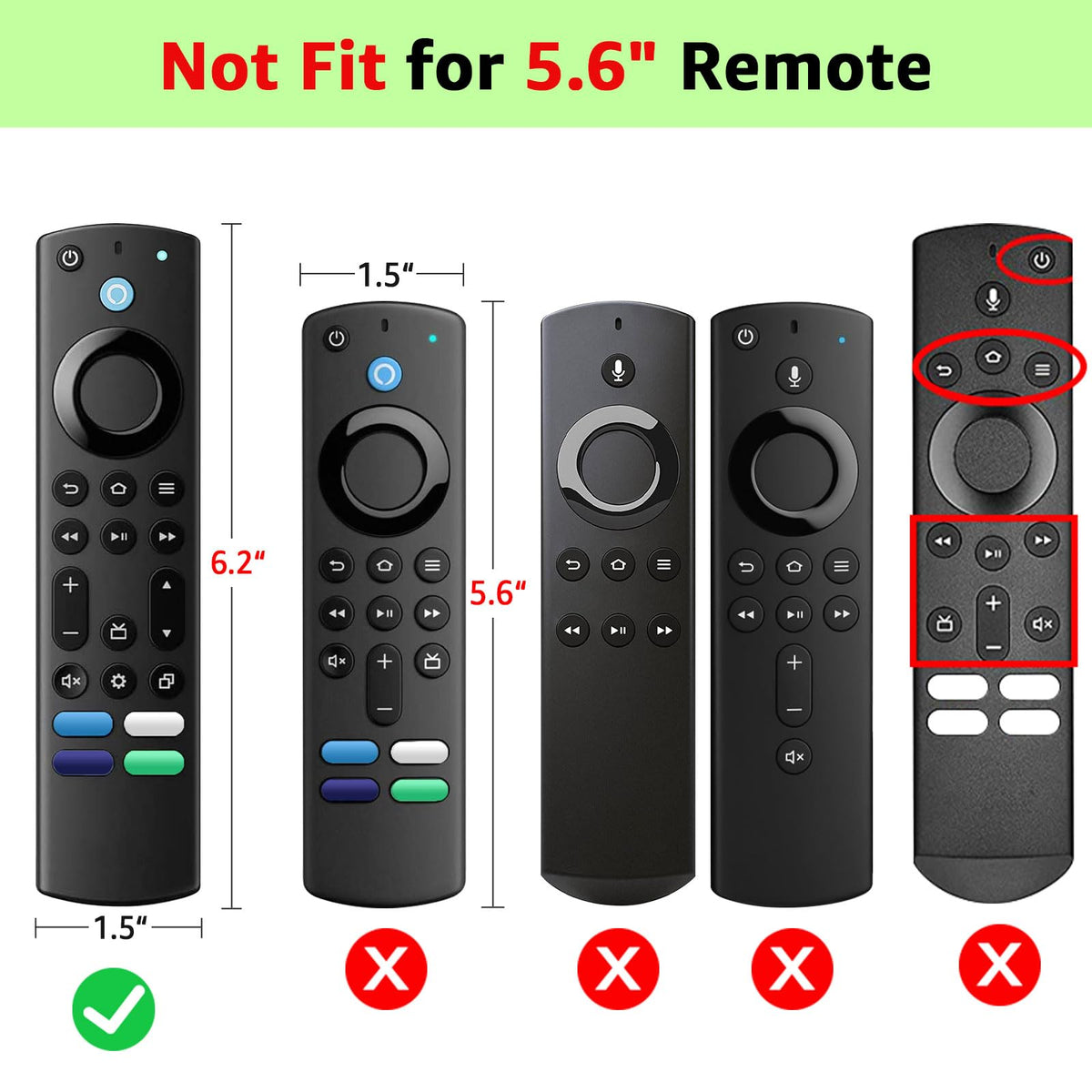 Silicone Remote Cover Glow in The Dark with Lanyard U37485