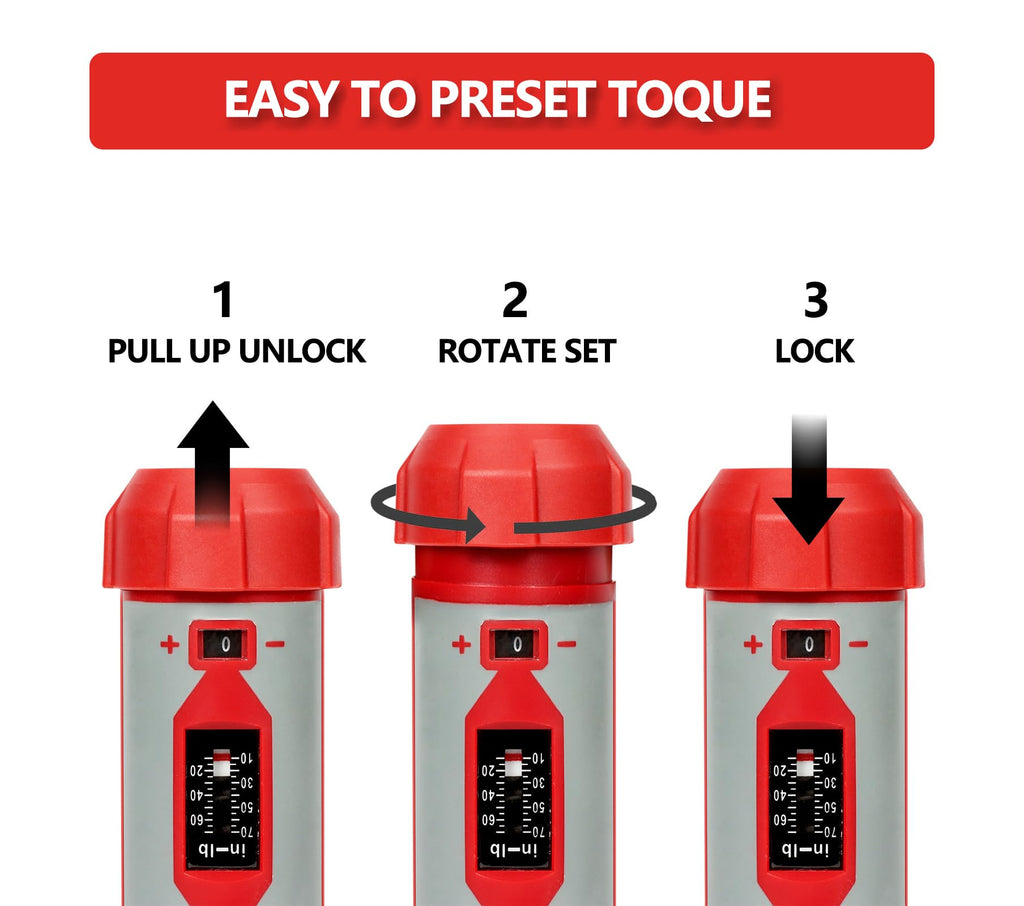 Torque Screwdriver Set 7.91 N·m 1/4" Drive with 40 S2 Bits D910