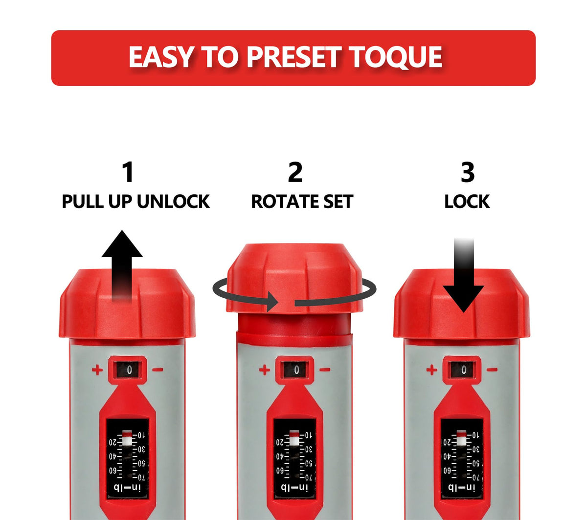Torque Screwdriver Set 7.91 N·m 1/4" Drive with 40 S2 Bits D910