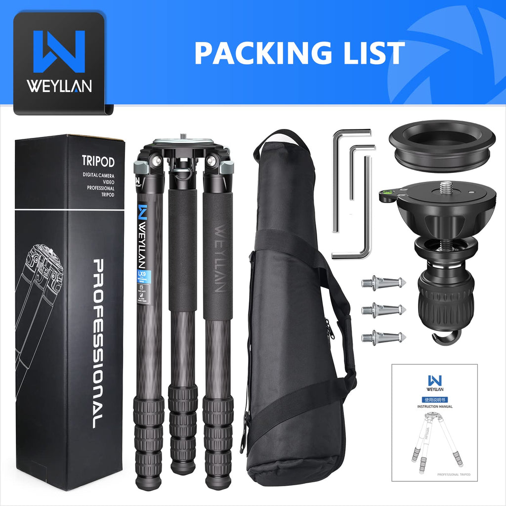 Carbon Fiber Tripod with 75mm Bowl and Adapter K61102