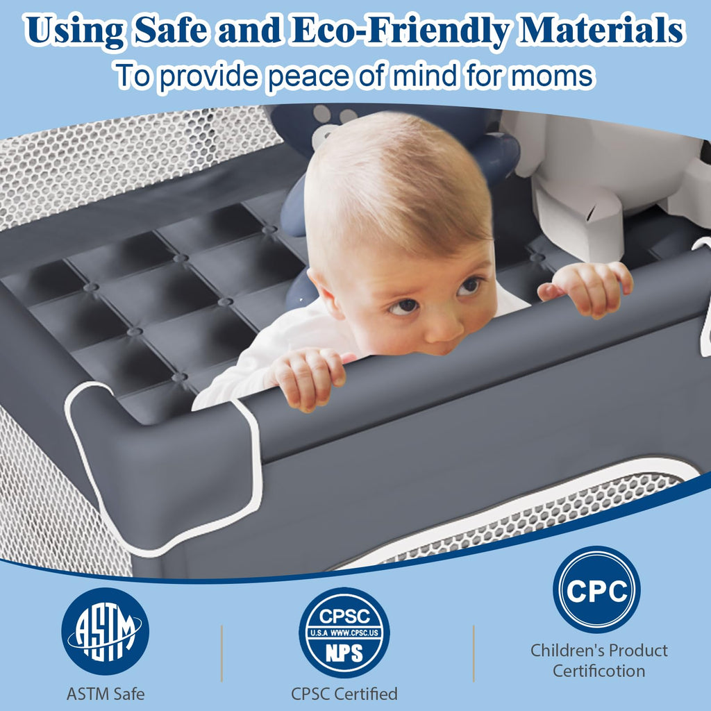 Small Playpen for Babies and Toddlers, 36"x36" Mesh C165