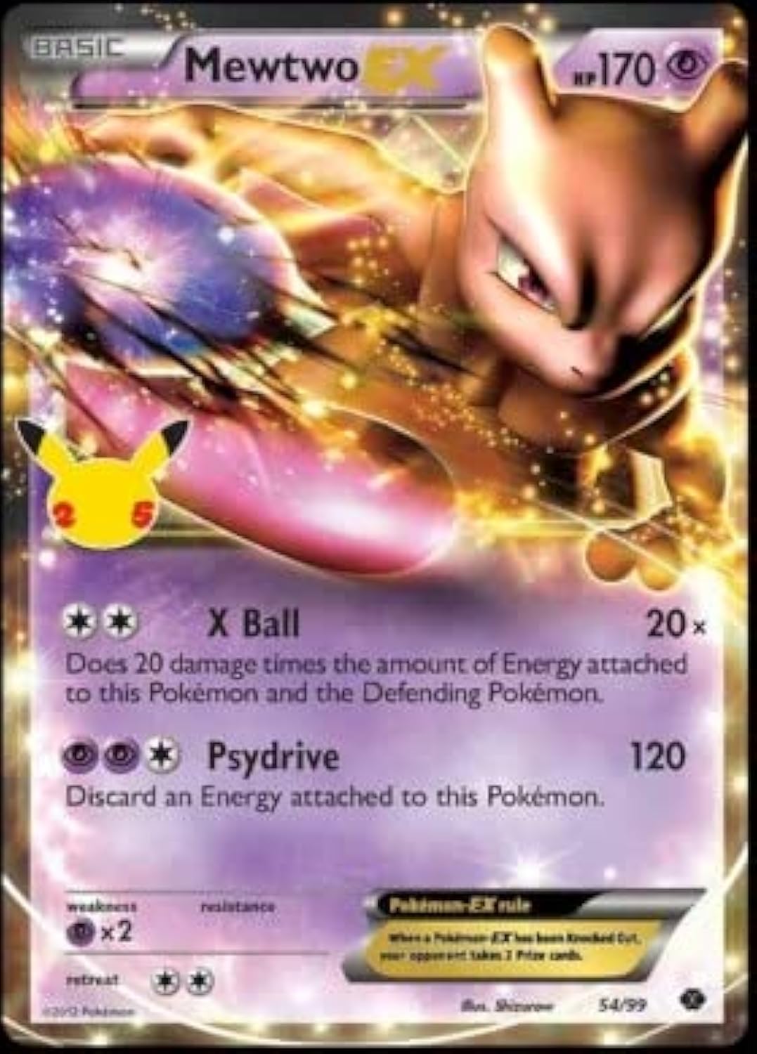 Pokemon Mewtwo EX 54/99 P84297