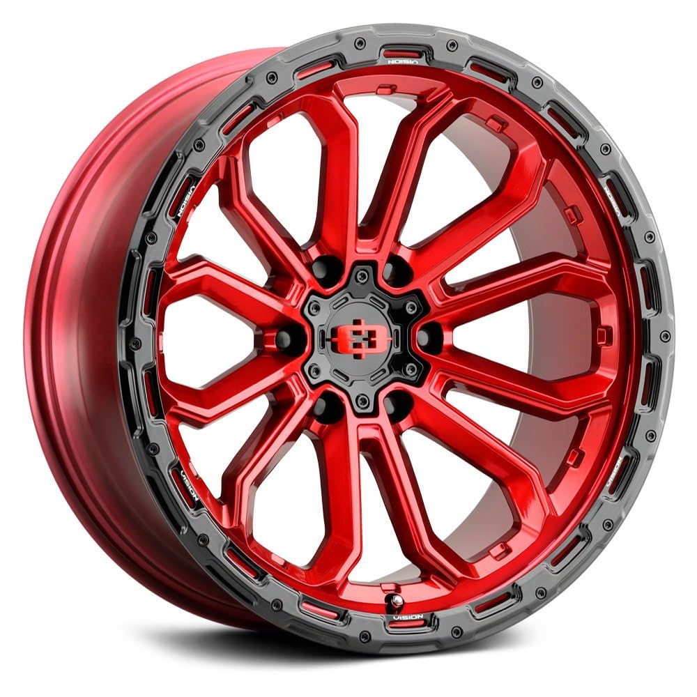 20x9 6x5.5" +12mm Red Wheel Rim T302820