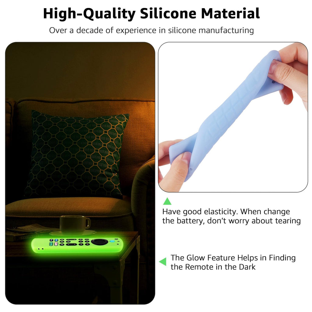 Silicone Remote Cover Glow in The Dark with Lanyard U37485