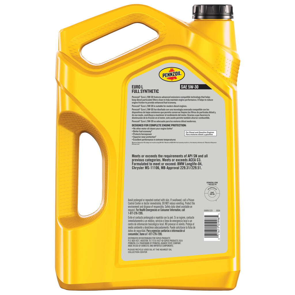 Full Synthetic 5W-30 Motor Oil, 5 Quart I8721