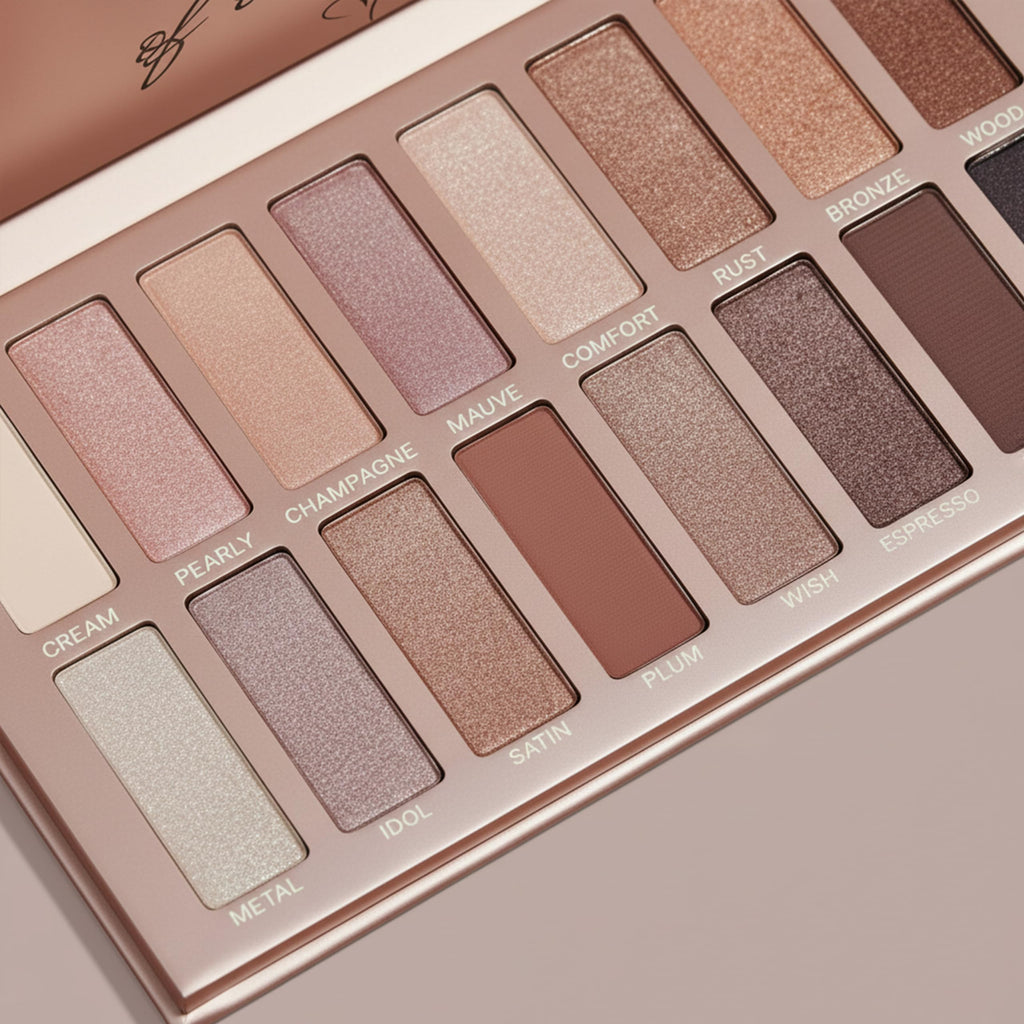 16 Soft Nude Shimmer & Matte Eyeshadow Palette M7779