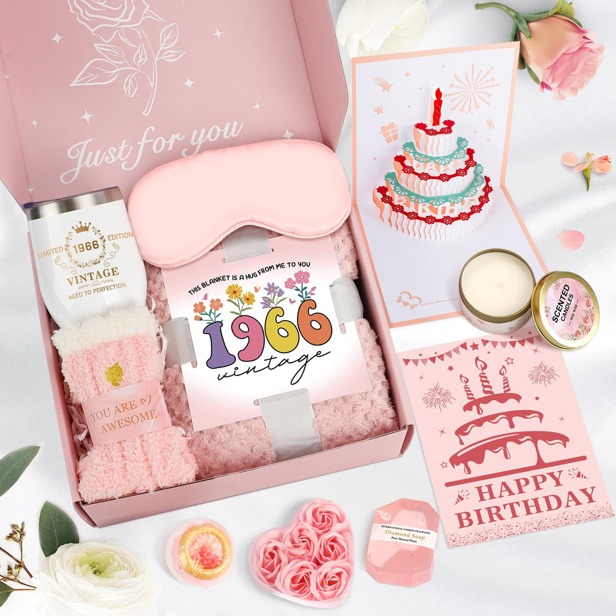 Spa Gift Basket with Blanket A2876